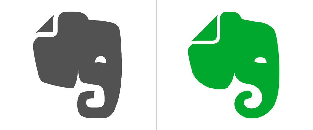 Green Elephant Logo - Brand New: New Logo and Identity for Evernote