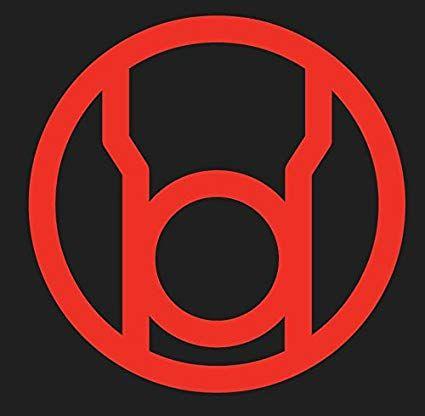 Red Lantern Logo - Amazon.com : DC Comics RED LANTERN CORP 4.5 Logo Decal Sticker