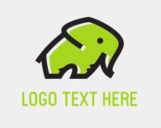 Green Elephant Logo - Elephant Logo Maker | Best Elephant Logos | BrandCrowd