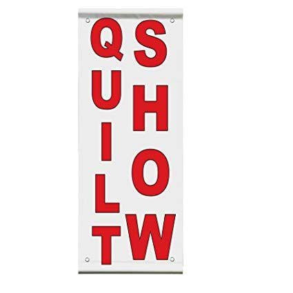Red Double X Logo - Amazon.com : Quilt Show Red Double Sided Vertical Pole Banner Sign ...