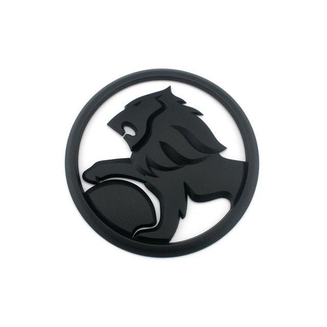 Lion Car Logo - Plastic Black Edition SS SSV SV6 VE VF Car Logo Emblem 95mm Lion