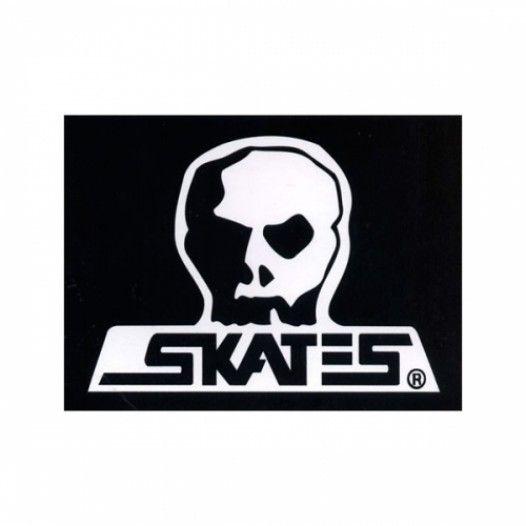 Skull Skates Logo - Skull Skates Sticker Large