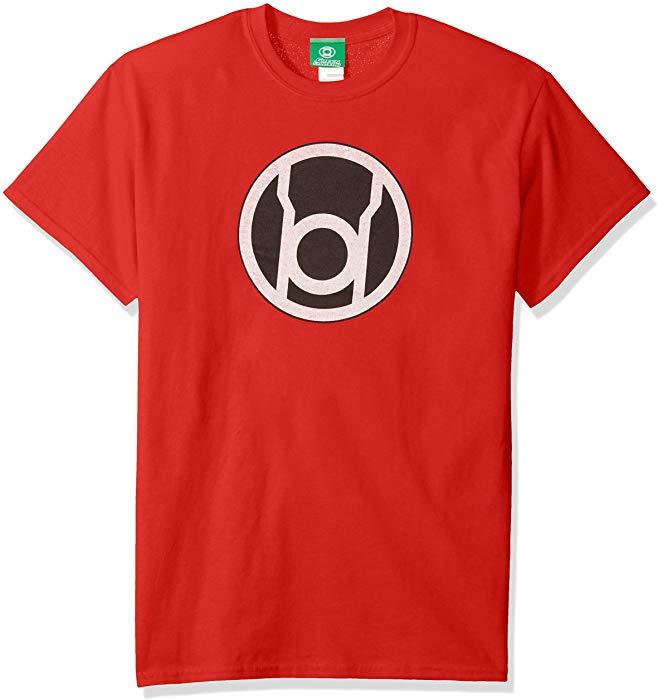 Red Lantern Logo - Amazon.com: Trevco Green Lantern-Red Lantern Logo Short Sleeve Adult ...