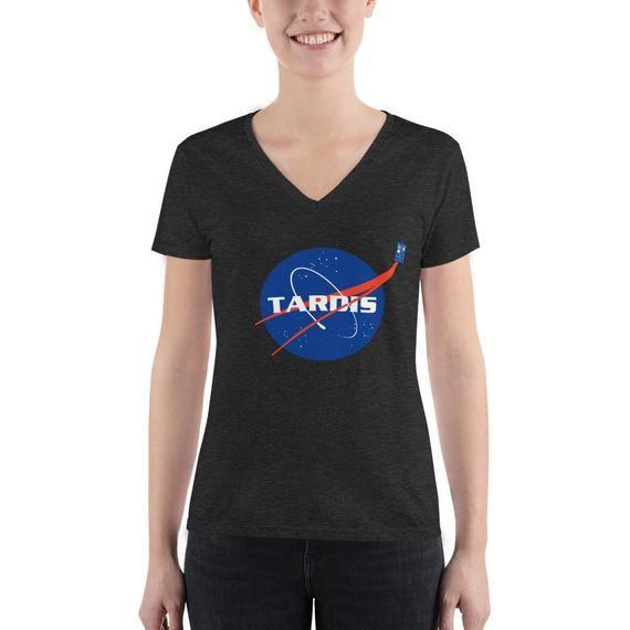 NASA TARDIS Logo - Tardis Nasa Style Logo Inspired by Doctor Who Women's | Etsy