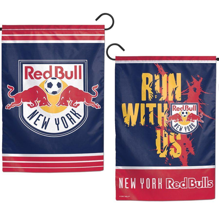 Red Double X Logo - New York Red Bulls WinCraft 12 X 18 Double Sided Garden Flag