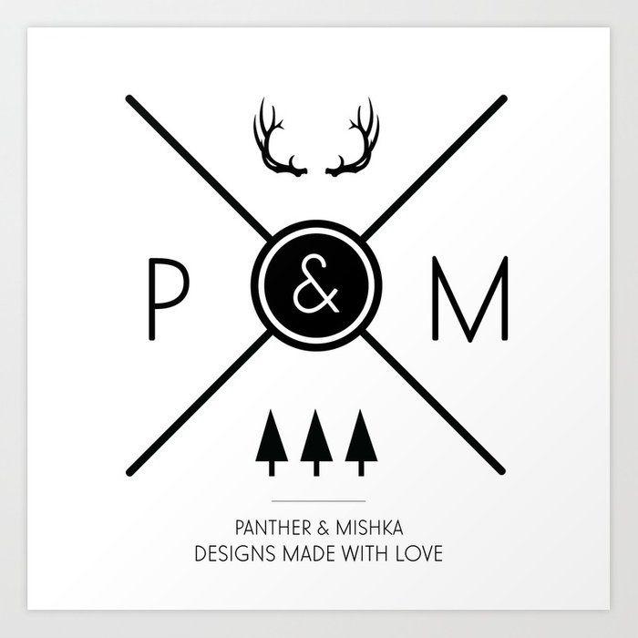 Mishka Logo - Panther & Mishka Logo Art Print