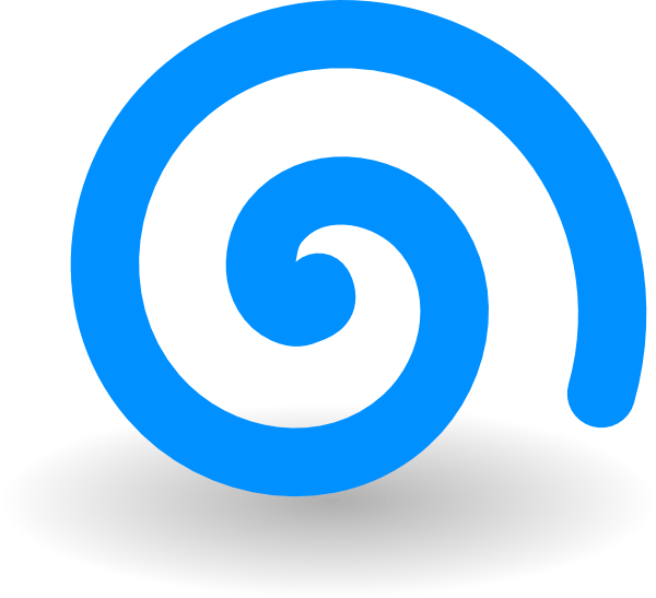 Blue Spiral Logo - Turquoise Spiral Clip Art at Clker.com - vector clip art online ...