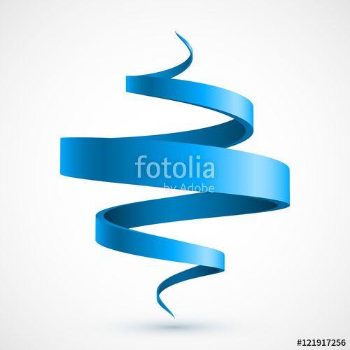 Blue Spiral Logo - Blue spiral ribbon