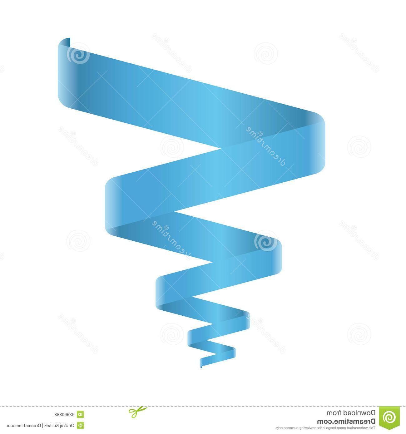 Blue Spiral Logo - Best Free Blue Spiral Ribbon Vector Illustration Image