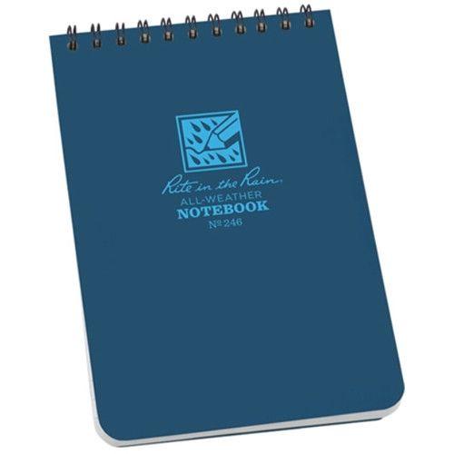 Blue Spiral Logo - Rite in The Rain All-Weather Top-Spiral Pocket Notebook 246 B&H