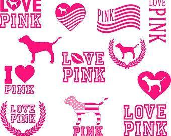 Victoria Secret Pink Logo - Victoria secret pink svg | Etsy