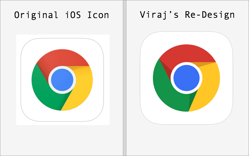 Google Chrome App Logo - Reverse Engineering 10 iOS App Icon Designs