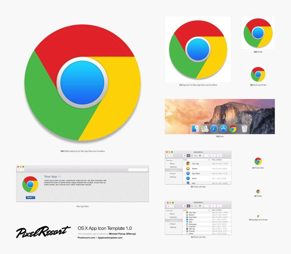 Google Chrome App Logo - Chrome App Icon Template
