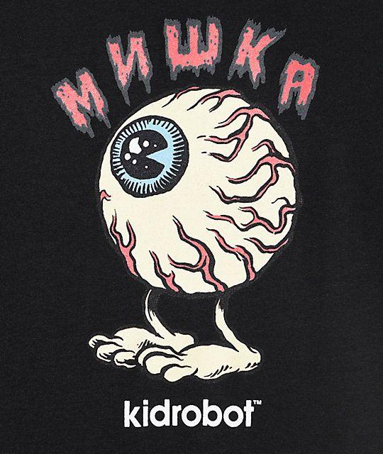 Mishka Logo - Mishka x Kid Robot Lamour Keep Watch Goon Black T-Shirt | Zumiez