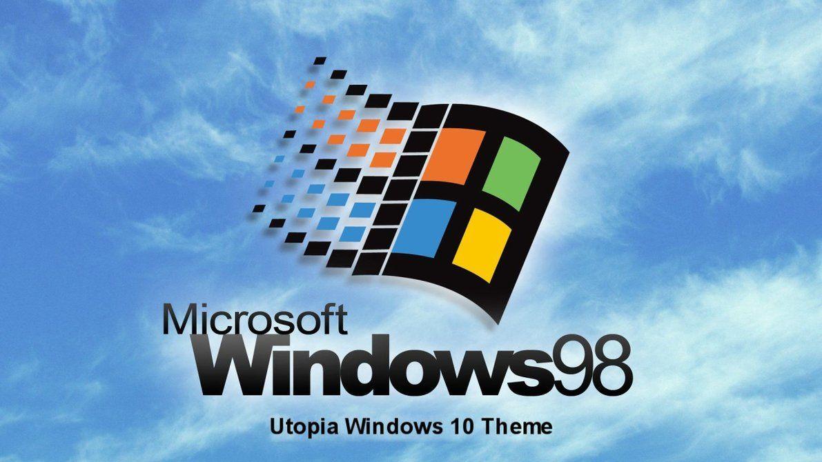 Windows 98 Plus Logo - Windows 98 Plus! Utopia Theme For Windows 10