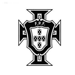 Black and White Soccer Teams Logo - Fpf portugal soccer football team soccer teams decals, decal sticker