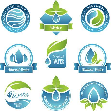 Water Company Logo - Round water logos vectors graphics Free vector in Encapsulated ...