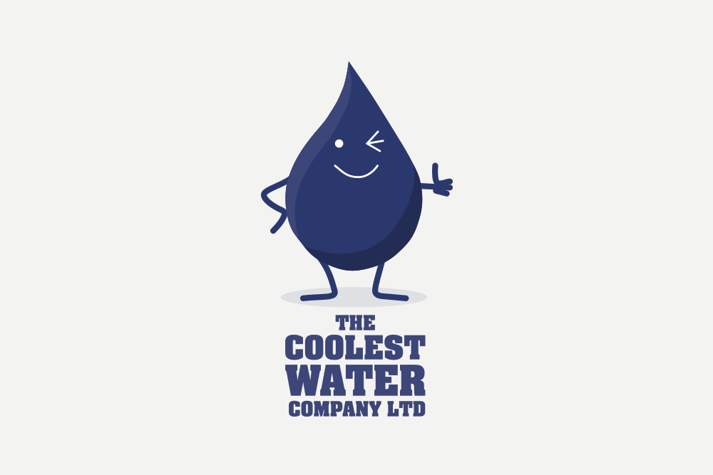 Water Company Logo - The Coolest Water Company Ltd | Beehive Green Design Studio | Logo ...
