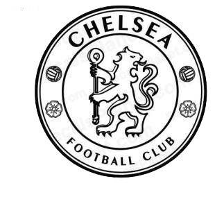 Black and White Soccer Teams Logo - Chelsea football team soccer teams decals, decal sticker