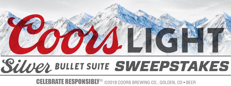 Silver Bullet Coors Light Logo - Coors Light Silver Bullet Suite Sweepstakes