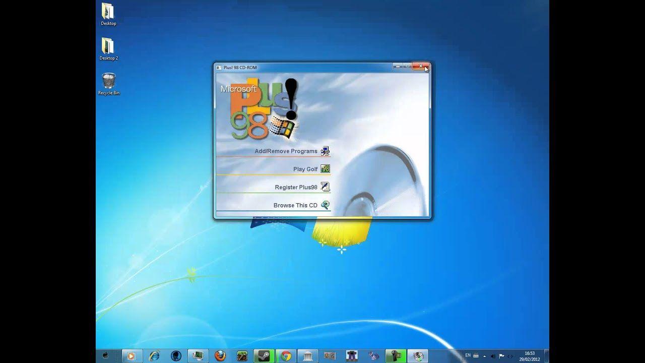 Windows 98 Plus Logo - Windows 98 themes for any newer system (Installing) - YouTube