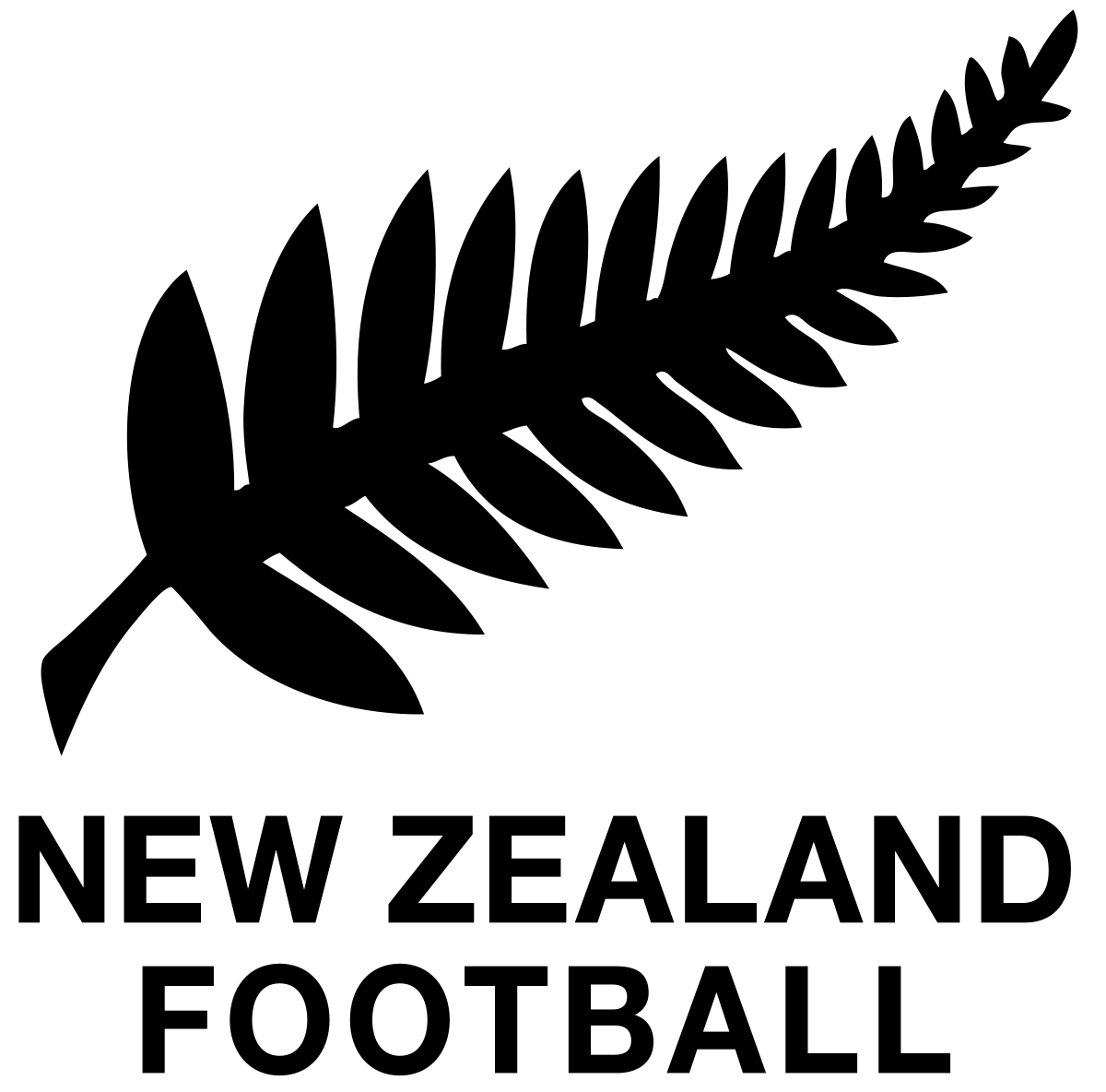 Black and White Football Team Logo - New Zealand national football team