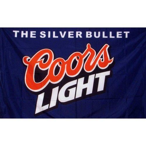 Silver Bullet Coors Light Logo - Coors Light Silver Bullet Blue 3' x 5' Flag (F-1492) - by www ...