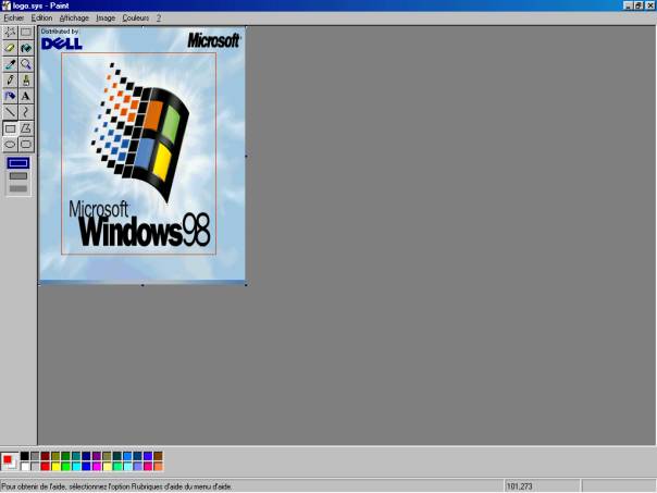 Windows 98 Plus Logo - Modifier les image de démarrages et d'arrêt de windows