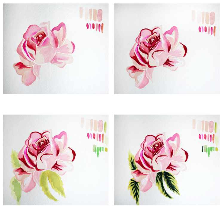 Painting Flower Logo - That time I painted flowers for a logo
