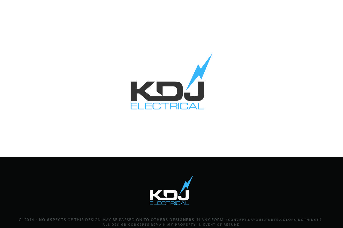 Electrical Contractor Logo - Upmarket, Elegant, Contractor Logo Design for KDJ Electrical