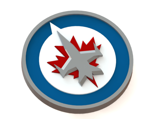 Winnipeg Jets Logo - 3D Printed Winnipeg Jets logo by Ryšard Poplavskij | Pinshape