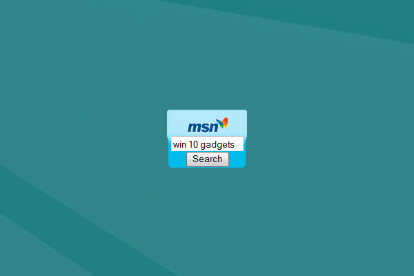 MSN Search Logo - MSN Search Windows 10 Gadget