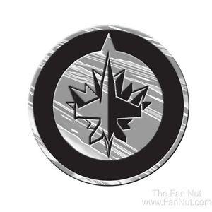 Winnipeg Jets Logo - Winnipeg Jets Silver Chrome Colored Raised Auto Emblem Decal NHL