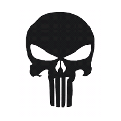 Skull Black and White Logo - Free Punisher Skull Clipart, Download Free Clip Art, Free Clip Art
