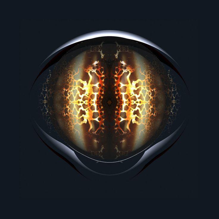 Alien with Orange Eyes Logo - Alien Eye Image ~ CONEXAO 560