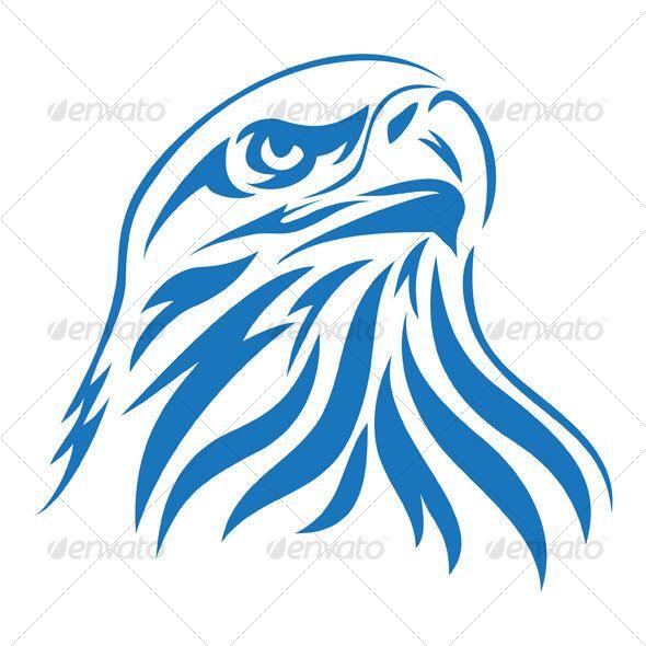 Blue Eagle Head Logo - blue eagle | Cricut | Pinterest | Eagle head, Eagle and Stencils