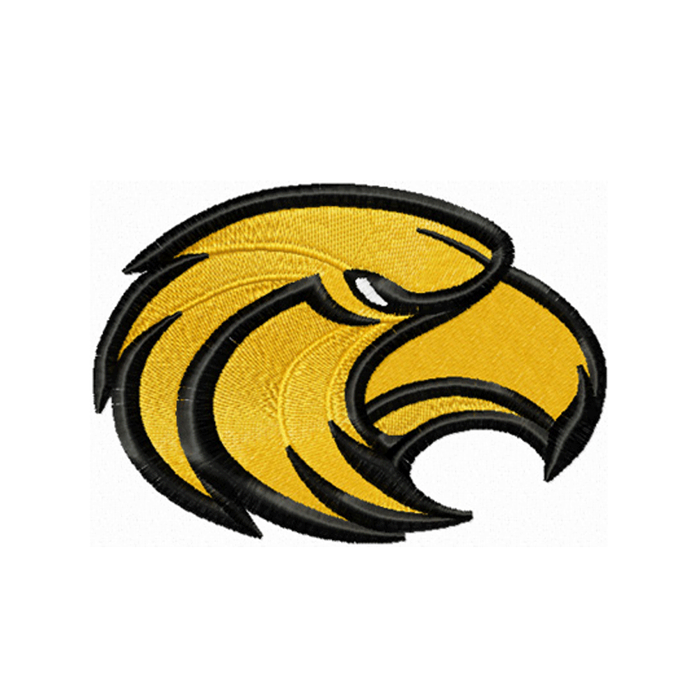 Yellow Eagle Logo - Southern Miss Golden Eagles embroidery design INSTANT download