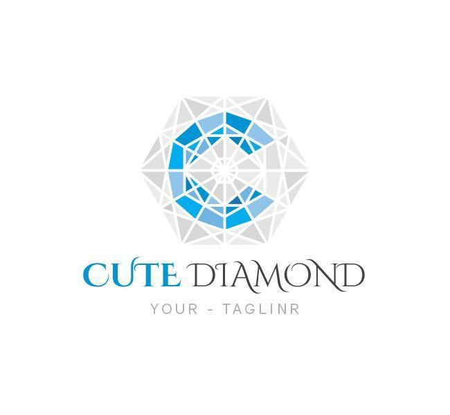 C in Diamond Logo - Diamond Logo & Business Card Template | Design Shop | Pinterest ...