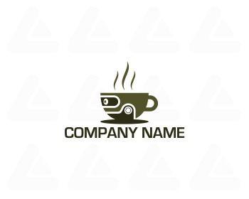 Robot Company Logo - Ready made Logo: coffee robot