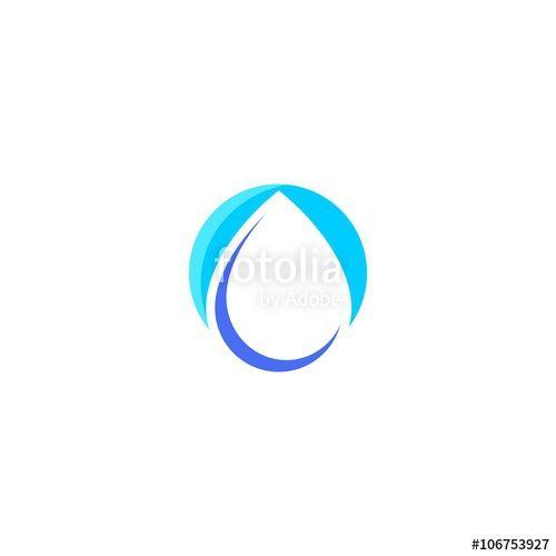 Circle Water Logo - circle droplet water logo