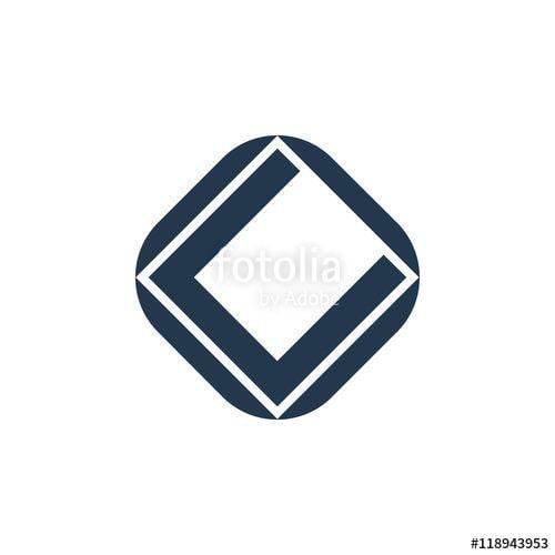 C in Diamond Logo - Diamond C Simple Logo Icon Stock Image And Royalty Free Vector