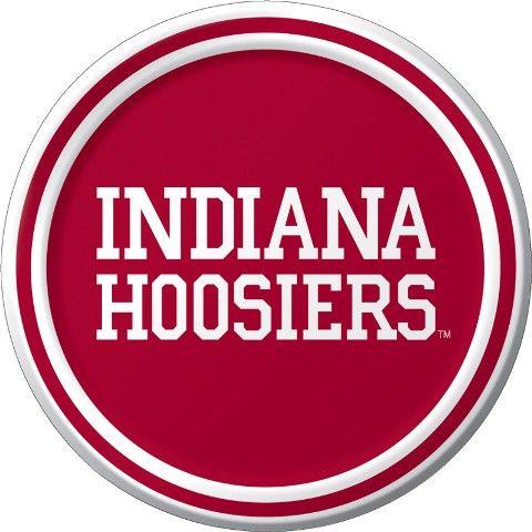 IU Hoosiers Logo - NCAA Indiana University IU Hoosiers 7 Inch Appetizer and Dessert ...