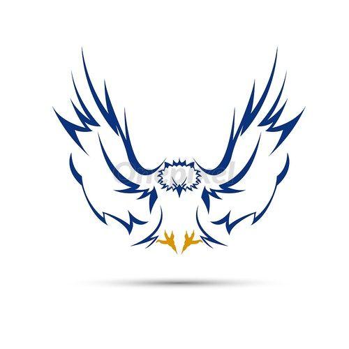 Blue Eagle Head Logo - Vector sign blue eagle - 3937227 | Onepixel