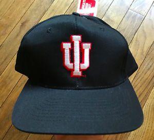IU Hoosiers Logo - NEW VTG Indiana IU HOOSIERS Logo 7 Basketball Snapback Hat Official