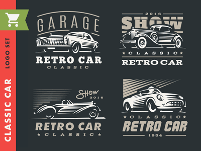 Vintage Car Logo - Classic Car Logo by Sergey Kovalenko | Dribbble | Dribbble