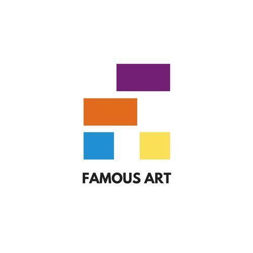 Famous Abstract Logo - White with Colorful Shapes Abstract Logo