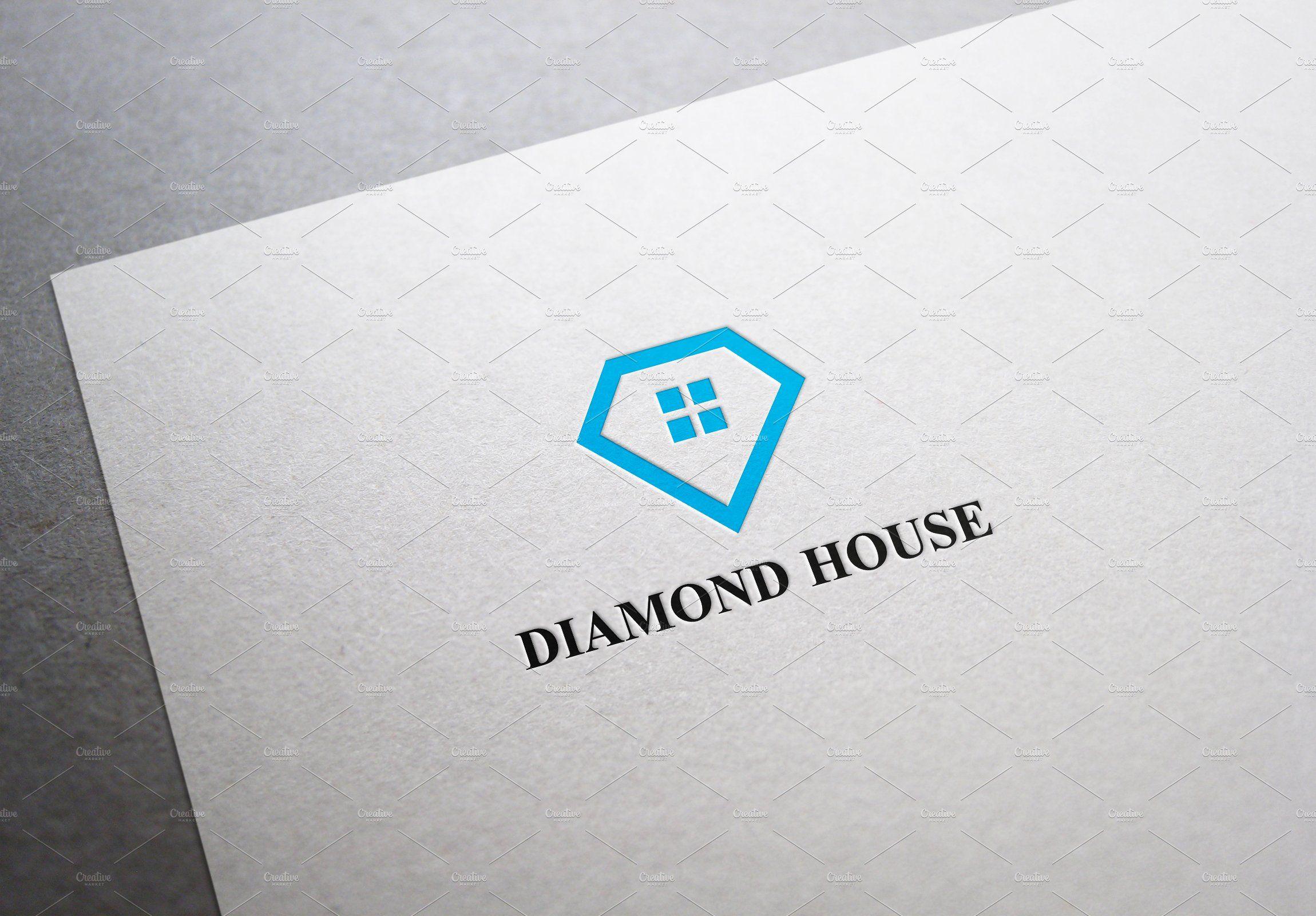 C in Diamond Logo - Diamond House Logo ~ Logo Templates ~ Creative Market