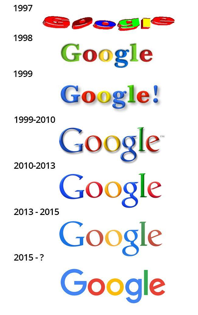 All Google Logo - Google now has a crooked e : MandelaEffect