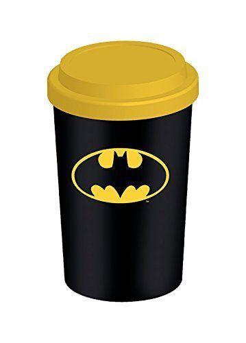 Black Bat Drink Logo - EAN 5050574233392 - Travel Mug Batman Logo The Bat Black Yellow ...