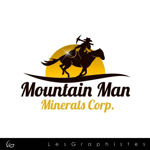 Man On Horse Logo - Logo Design Contests Mountian Man Minerals Corp. Logo Design